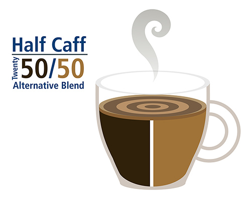 Is half caff coffee better?
