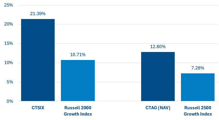 ctsix and ctag performance YTD