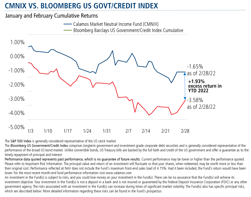 cmnix vs bloomberg us govt/credit index