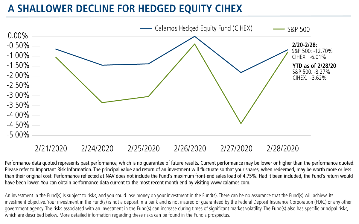 a shallower decline for hedged equity cihex